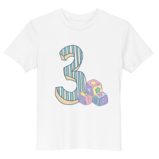 3. Geburtstag Bio-Baumwoll-T-Shirt für Kinder