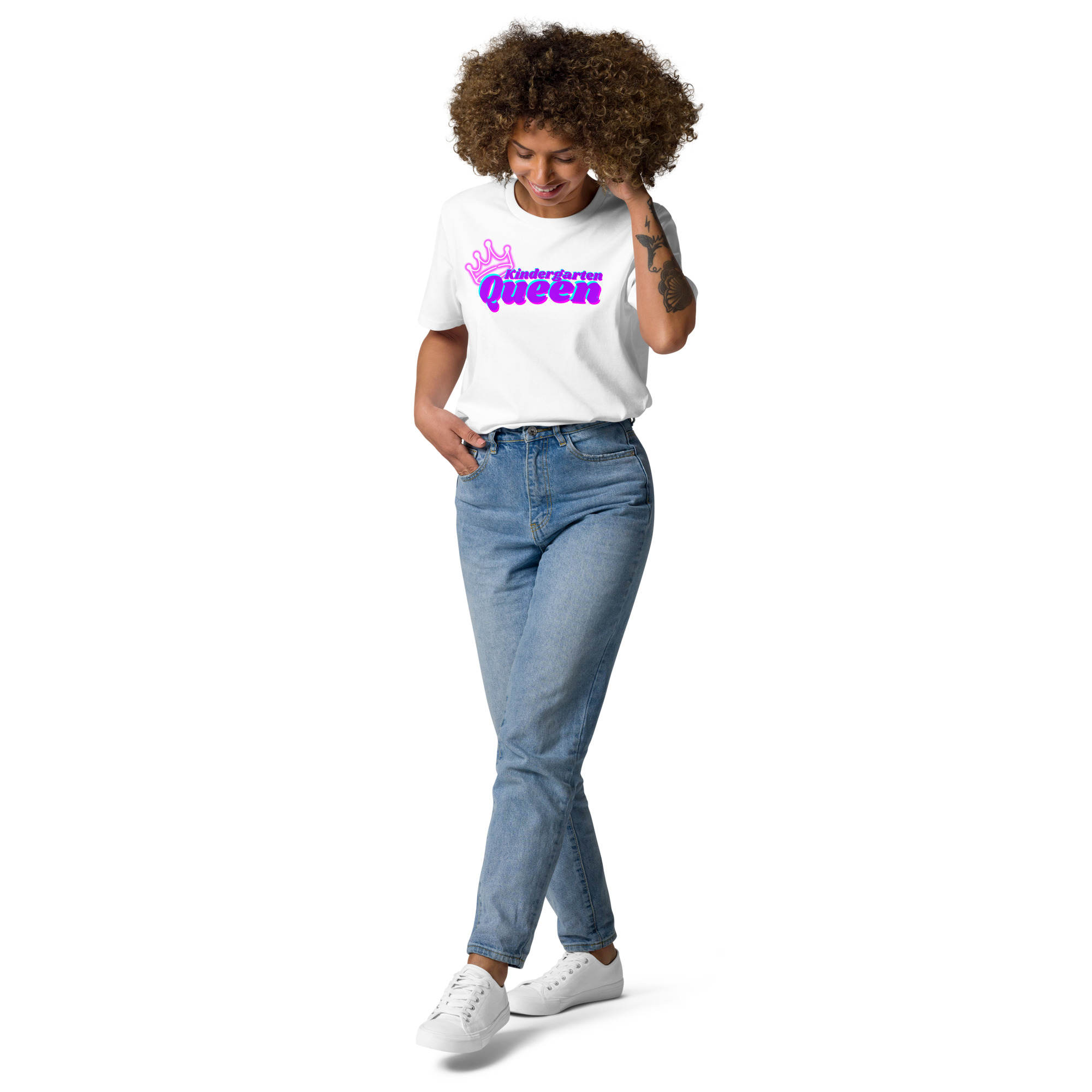 Kindergarten Queen Bio-Baumwoll-T-Shirt – Bild 2