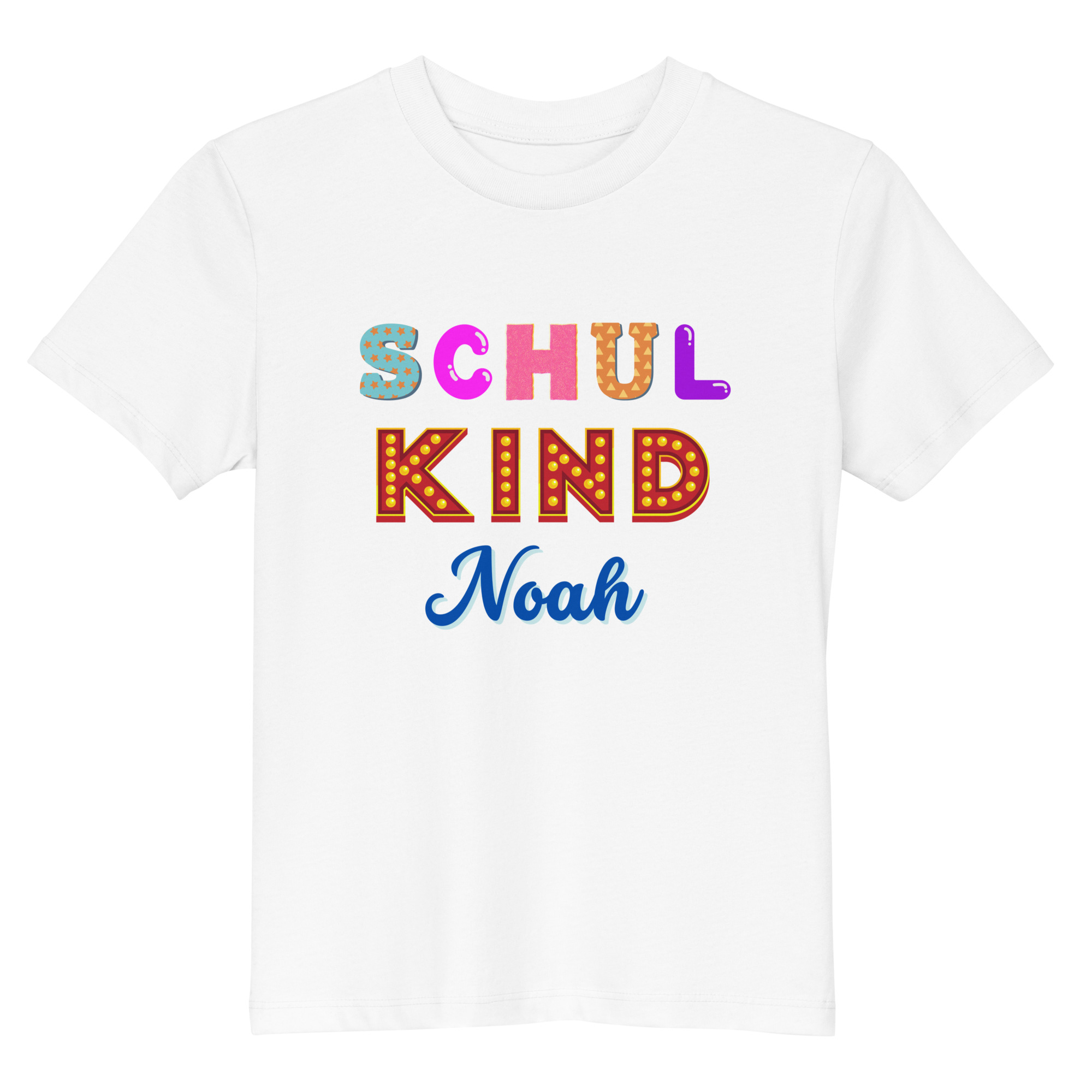 Schulkind Noah – Das perfekte Bio-T-Shirt für den großen Tag! 🎒✨