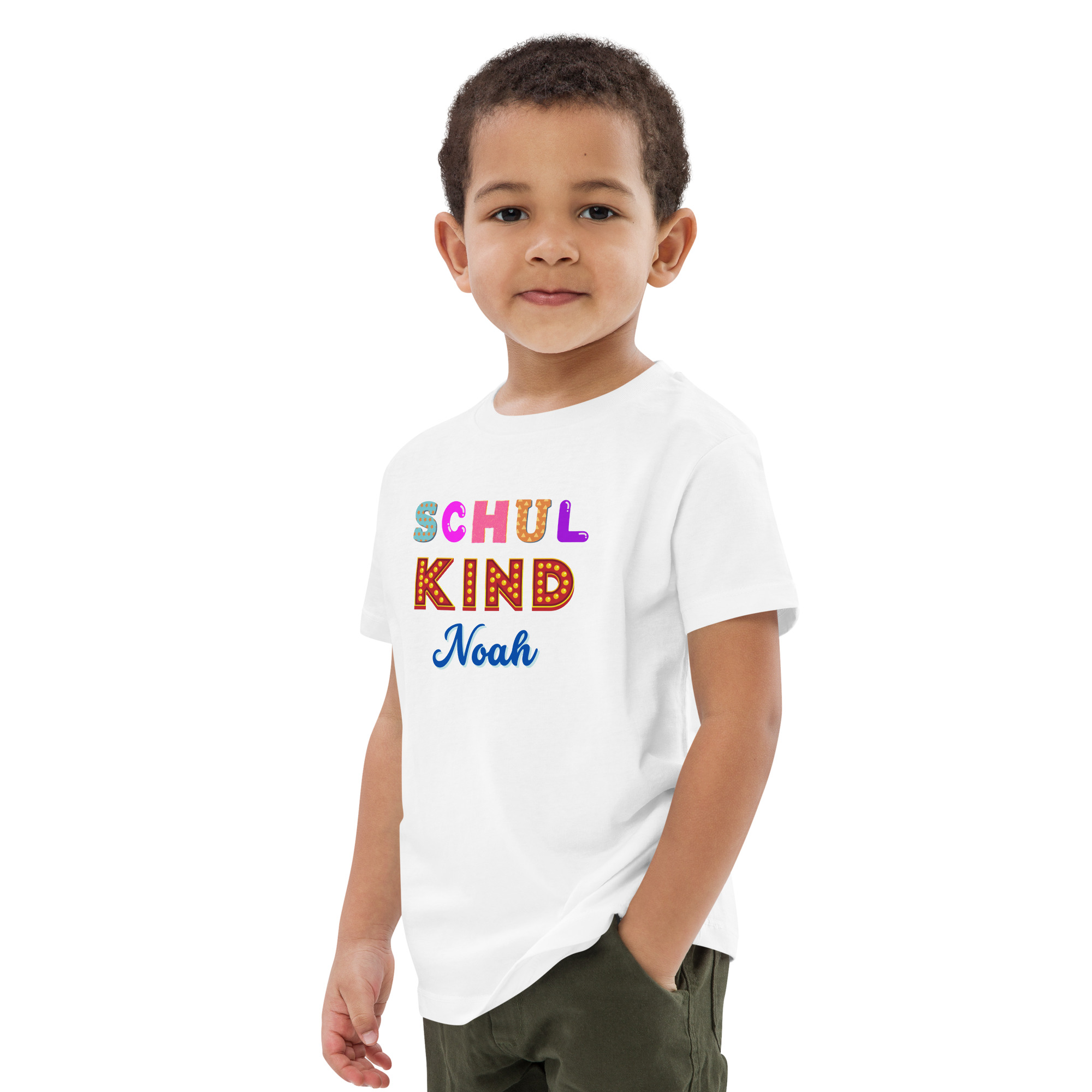 Schulkind Noah – Das perfekte Bio-T-Shirt für den großen Tag! 🎒✨ – Bild 2